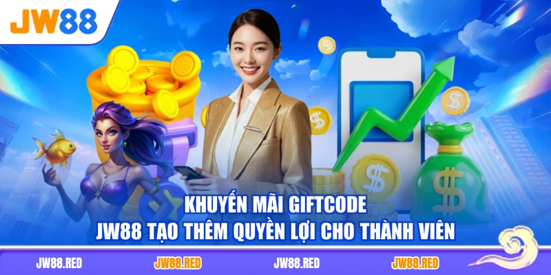 Khuyến mãi giftcode JW88 tạo thêm quyền lợi cho thành viên